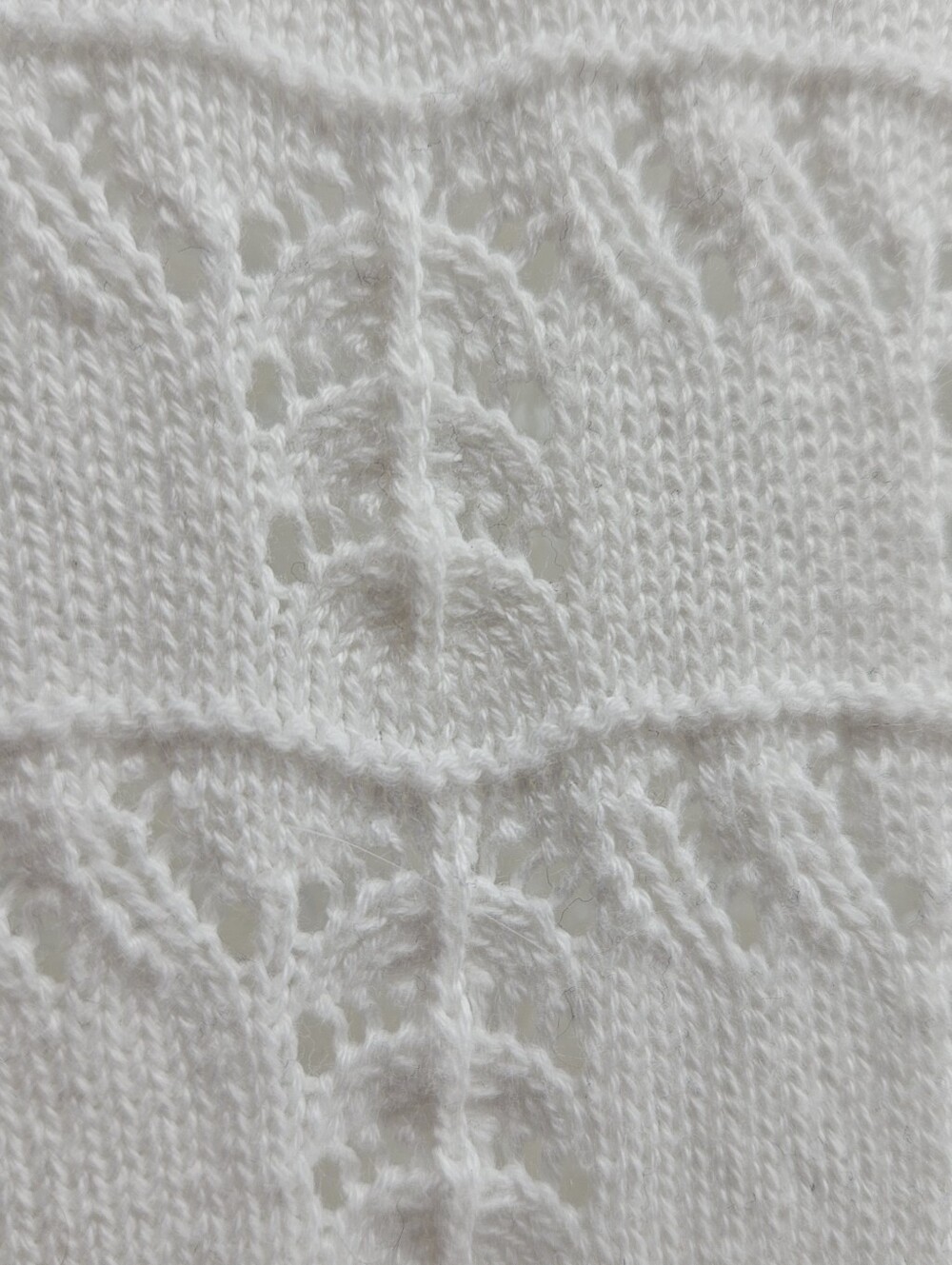 Zesica White Open Knit Crochet Sweater Top Scalloped Cottagecore Romantic - Picture 5 of 12